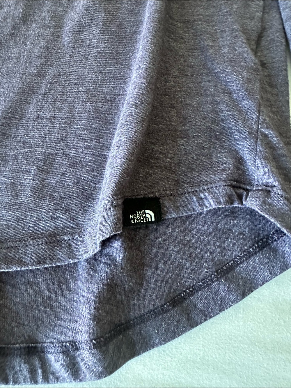 The North Face Purple Long Sleeve Tee with Teal Mountain Logo - Picture 5 of 9